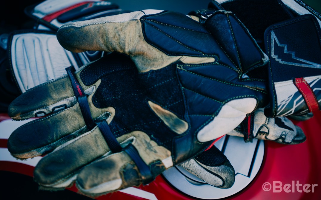 Kushitani GPR-6 Racing Glove Palm.